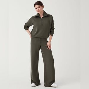 Brand new with tags SPANX AirEssentials Half Zip and AirEssentials Wide Leg Pant